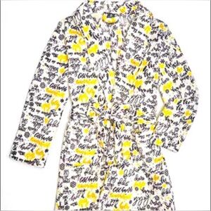 Plush Graffiti Graphic Robe 🎁